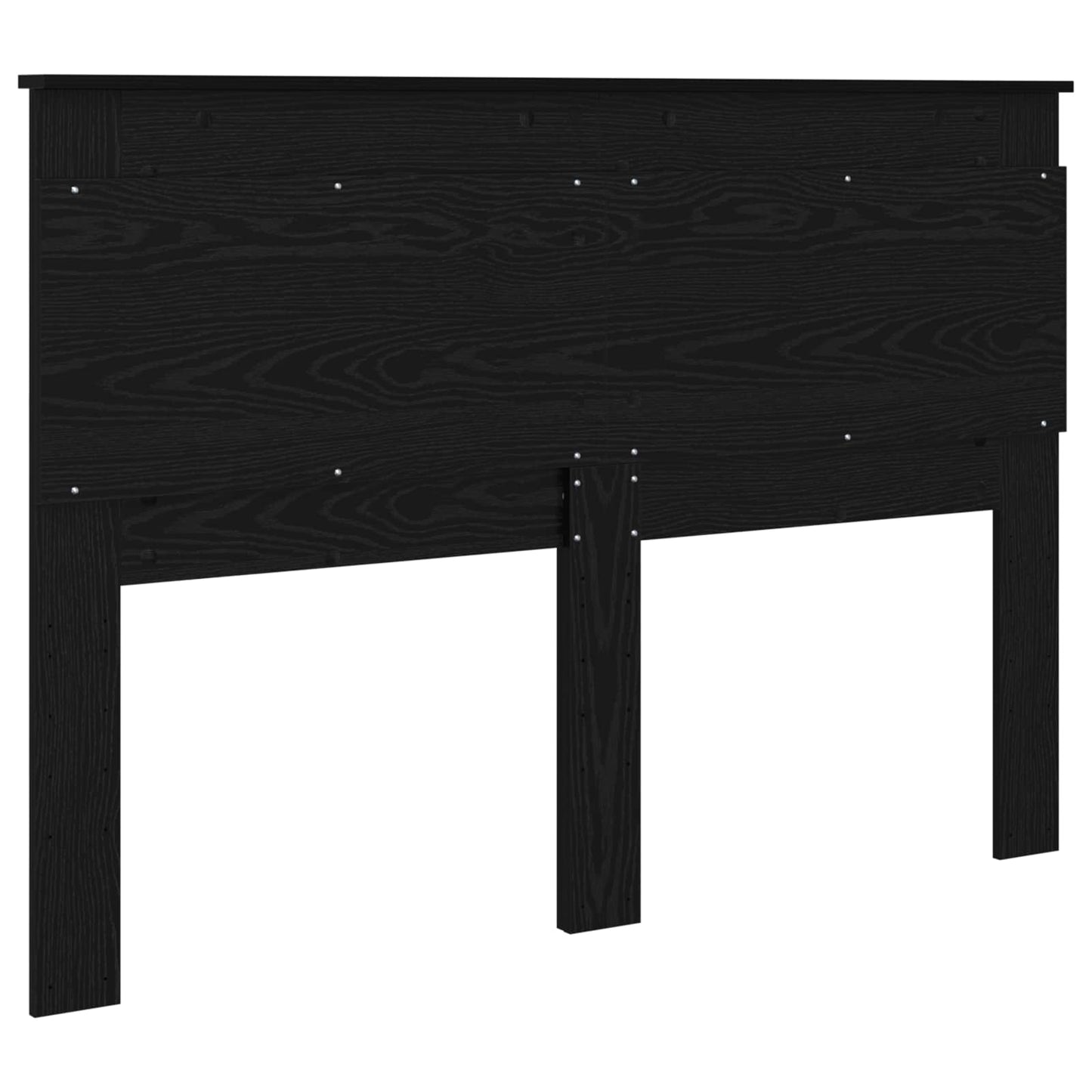 vidaXL Headboard with Headboard Black Oak 140 cm Engineered Wood