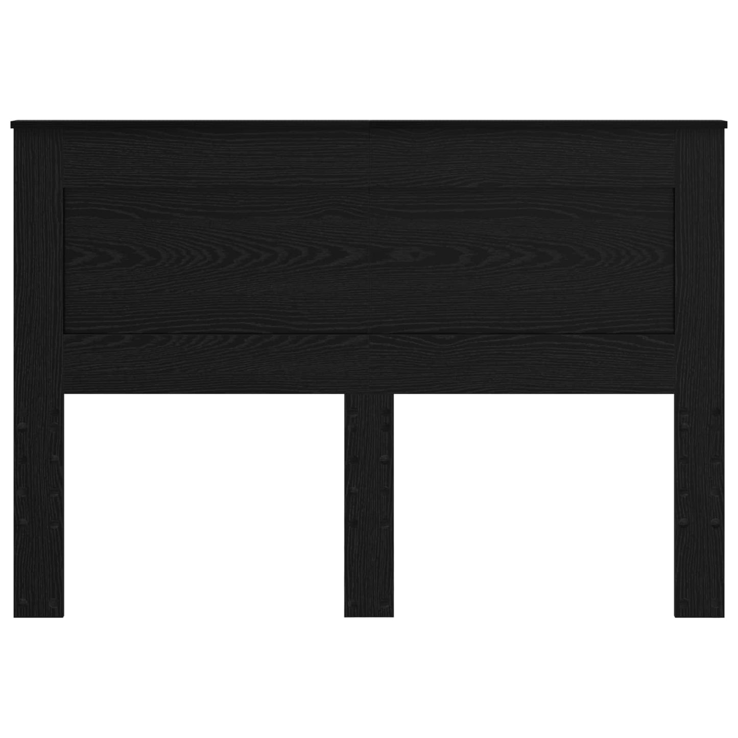 vidaXL Headboard with Headboard Black Oak 140 cm Engineered Wood