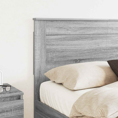 vidaXL Headboard with Headboard Grey Sonoma 140 cm Engineered Wood