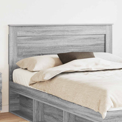 vidaXL Headboard with Headboard Grey Sonoma 140 cm Engineered Wood