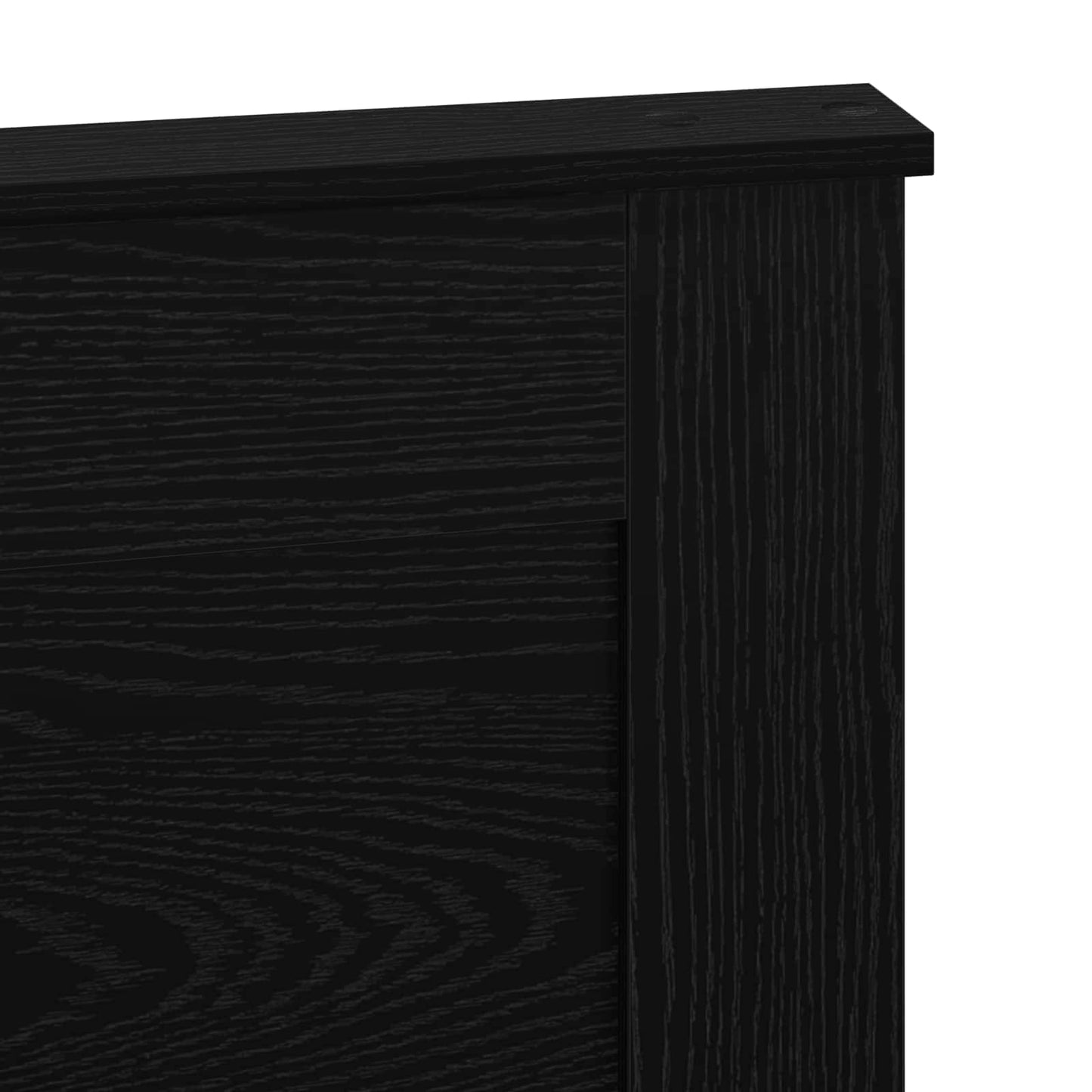 vidaXL Headboard with Headboard Black Oak 135 cm Engineered Wood
