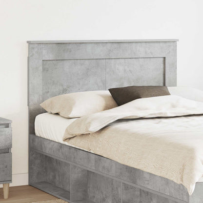 vidaXL Headboard with Headboard Concrete Grey 135 cm Engineered Wood