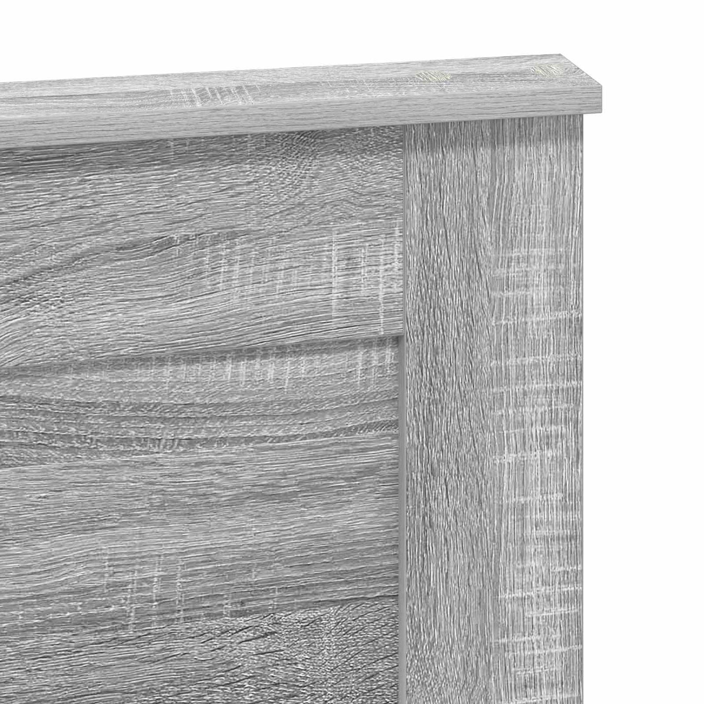 vidaXL Headboard with Headboard Grey Sonoma 135 cm Engineered Wood