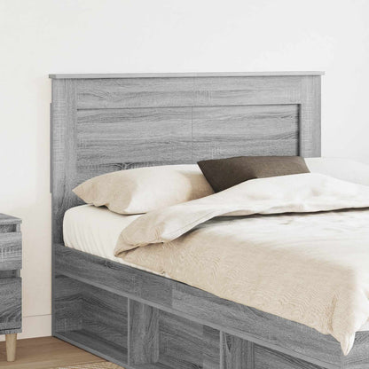 vidaXL Headboard with Headboard Grey Sonoma 135 cm Engineered Wood