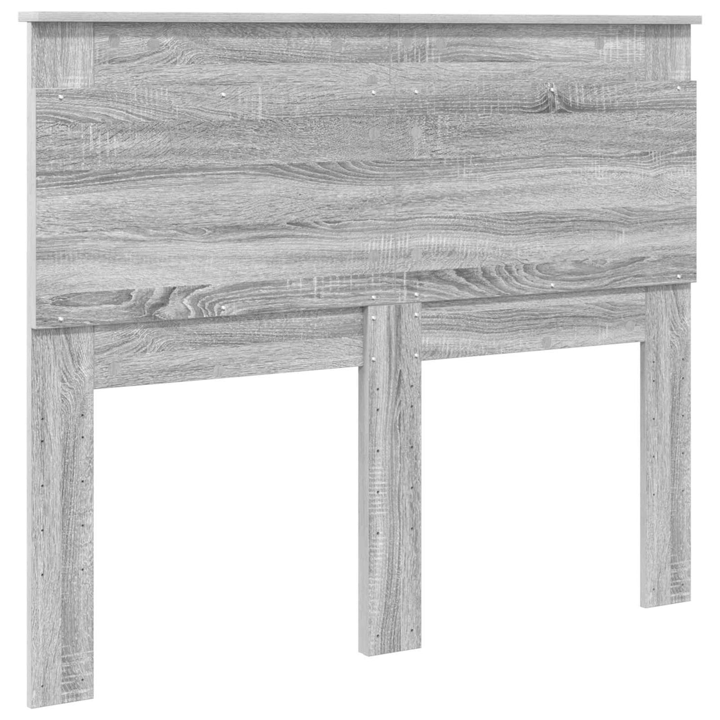 vidaXL Headboard with Headboard Grey Sonoma 135 cm Engineered Wood