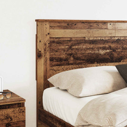 vidaXL Headboard with Headboard Old Wood 135 cm Engineered Wood