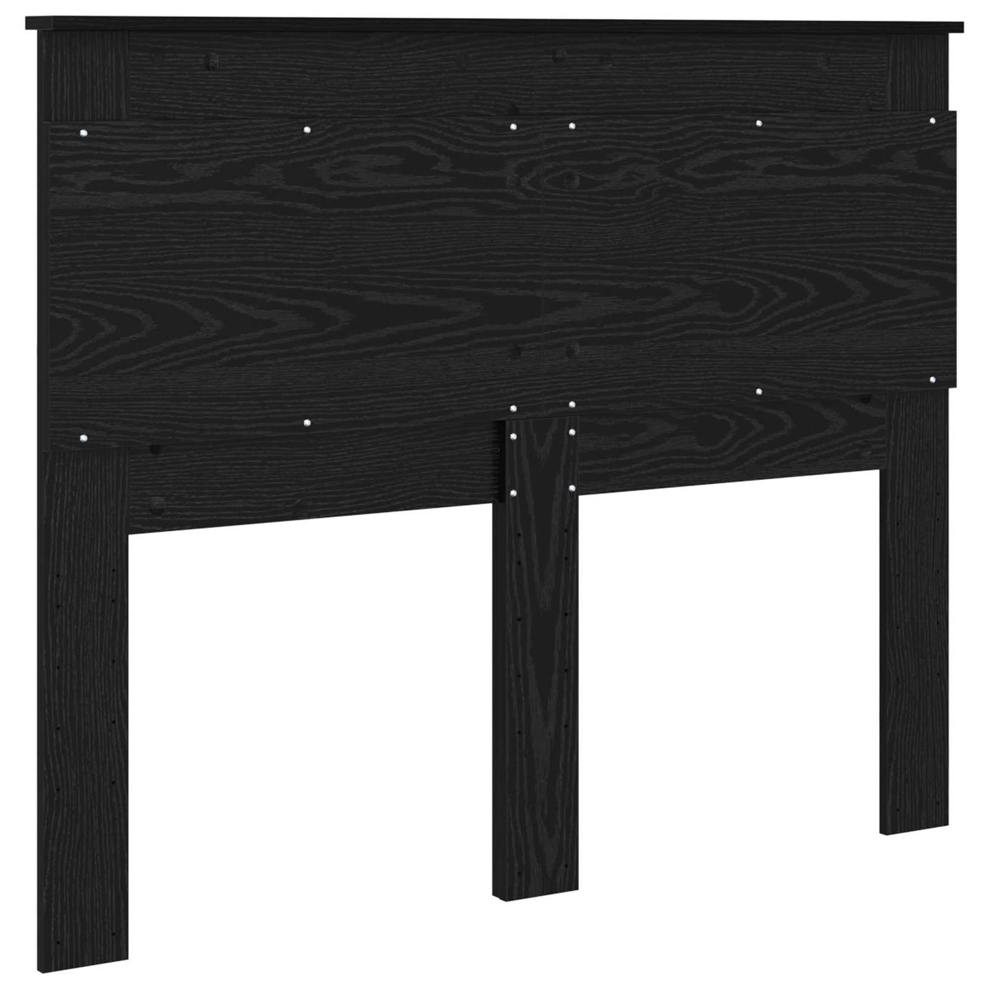 vidaXL Headboard with Headboard Black Oak 120 cm Engineered Wood