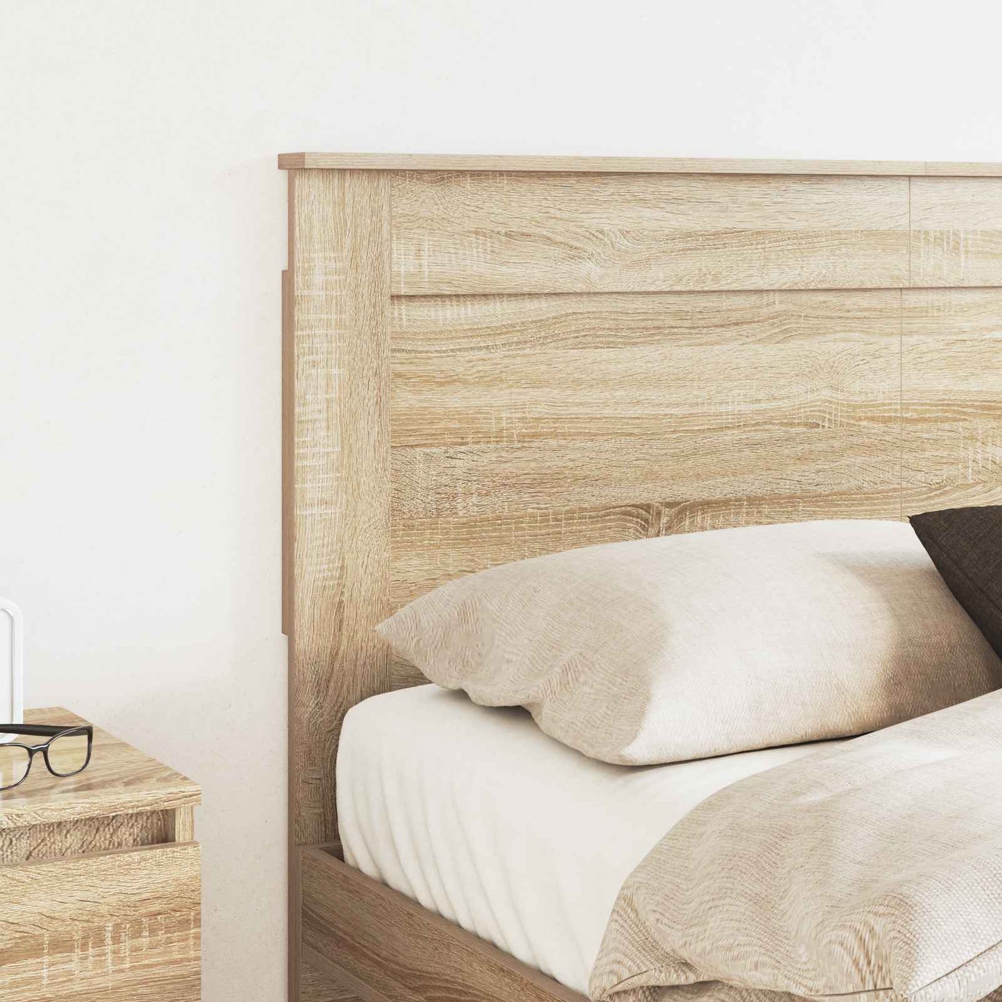 vidaXL Headboard with Headboard Sonoma Oak 120 cm Engineered Wood