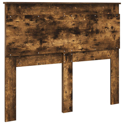 vidaXL Headboard with Headboard Smoked Oak 120 cm Engineered Wood