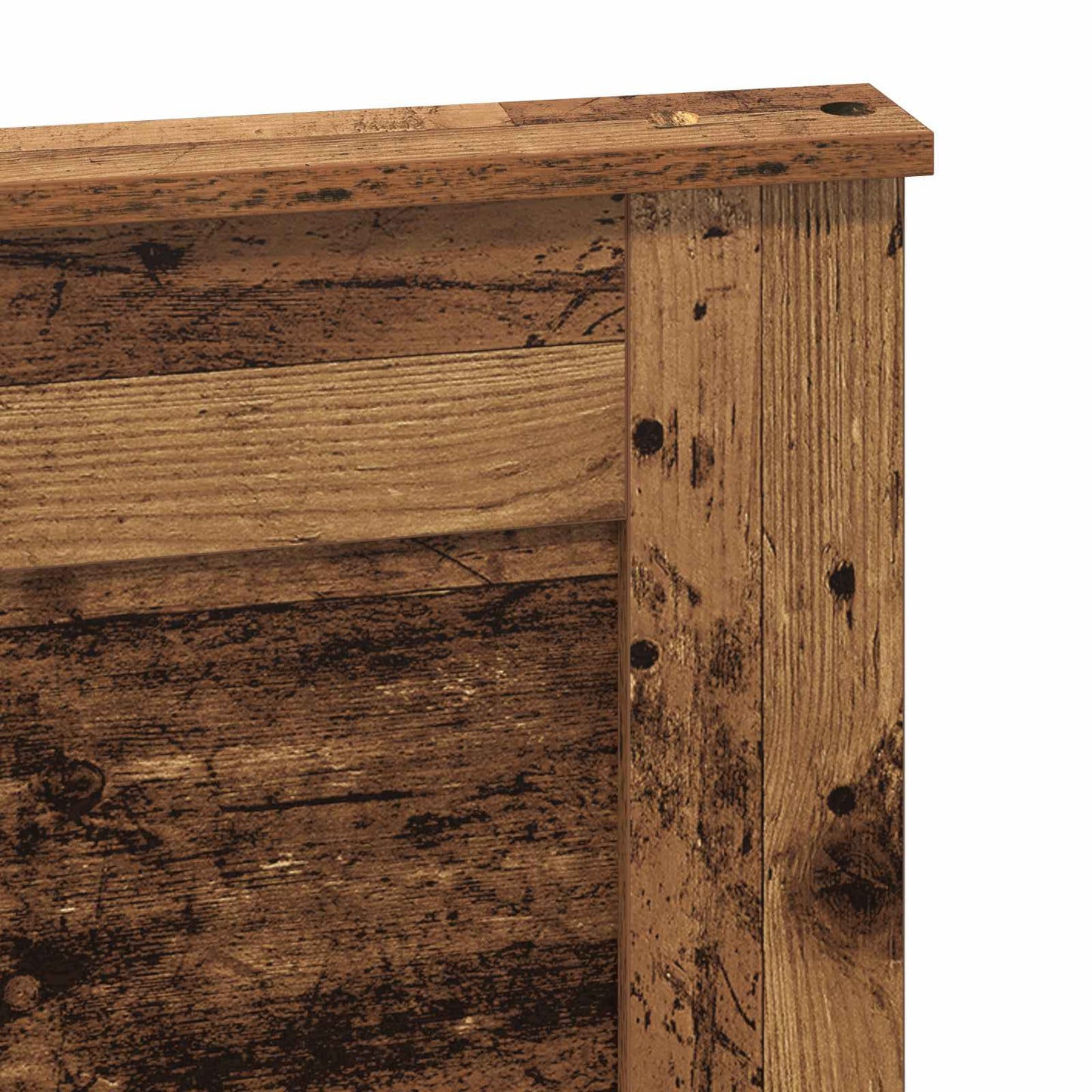 vidaXL Headboard with Headboard Old Wood 120 cm Engineered Wood
