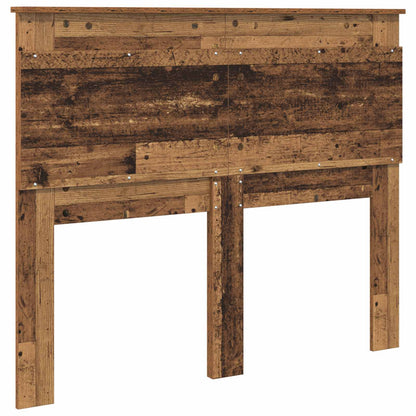 vidaXL Headboard with Headboard Old Wood 120 cm Engineered Wood