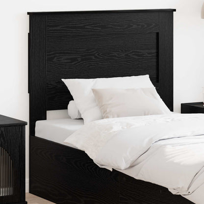 vidaXL Headboard with Headboard Black Oak 100 cm Engineered Wood