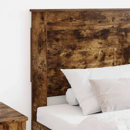 vidaXL Headboard with Headboard Smoked Oak 100 cm Engineered Wood