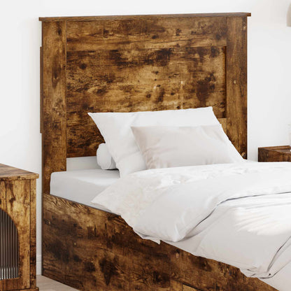 vidaXL Headboard with Headboard Smoked Oak 100 cm Engineered Wood