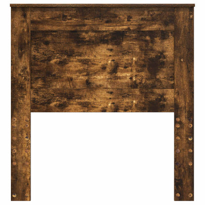 vidaXL Headboard with Headboard Smoked Oak 100 cm Engineered Wood