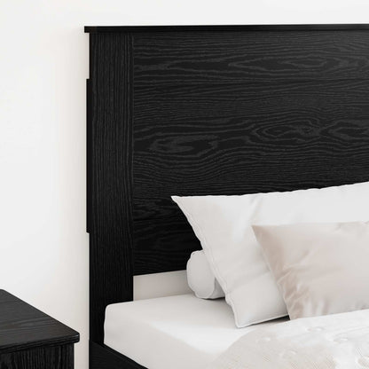 vidaXL Headboard with Headboard Black Oak 90 cm Engineered Wood
