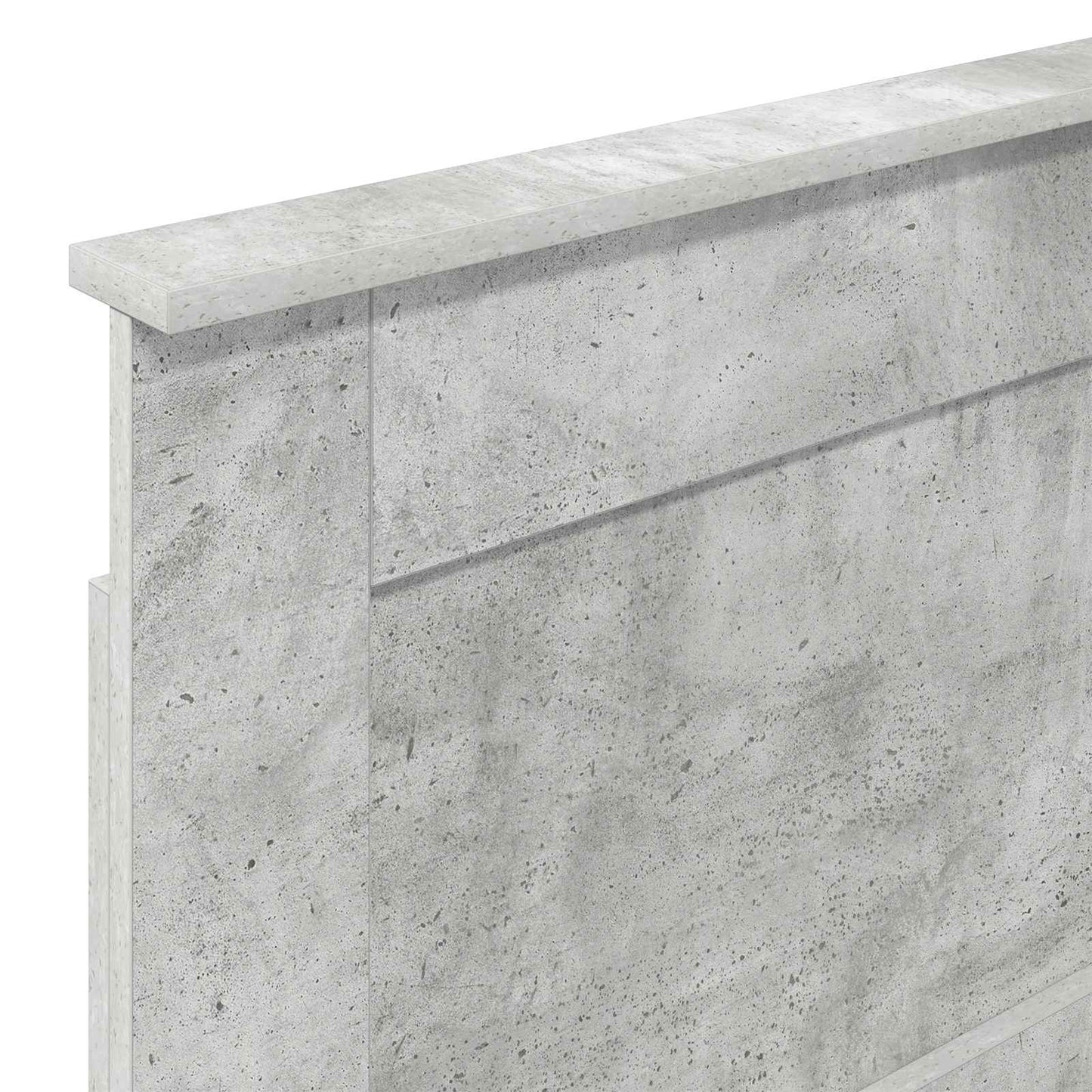 vidaXL Headboard with Headboard Concrete Grey 80 cm Engineered Wood