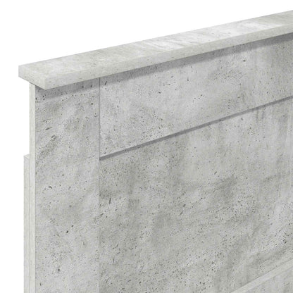 vidaXL Headboard with Headboard Concrete Grey 80 cm Engineered Wood