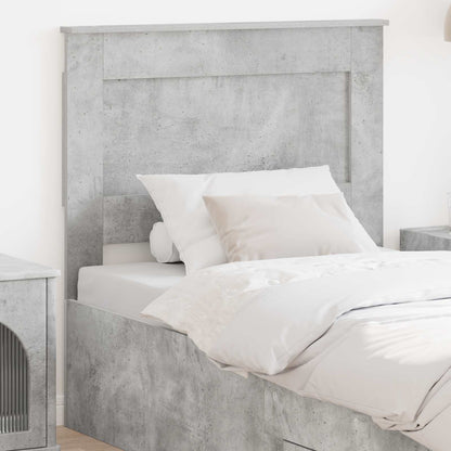 vidaXL Headboard with Headboard Concrete Grey 80 cm Engineered Wood