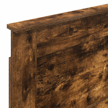 vidaXL Headboard with Headboard Smoked Oak 80 cm Engineered Wood