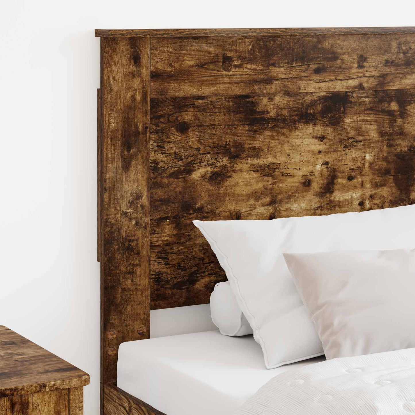 vidaXL Headboard with Headboard Smoked Oak 75 cm Engineered Wood