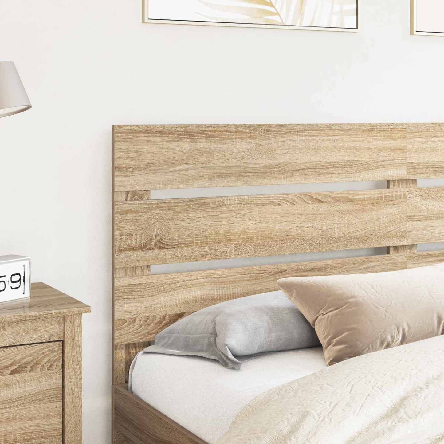 vidaXL Headboard Sonoma Oak Engineered Wood