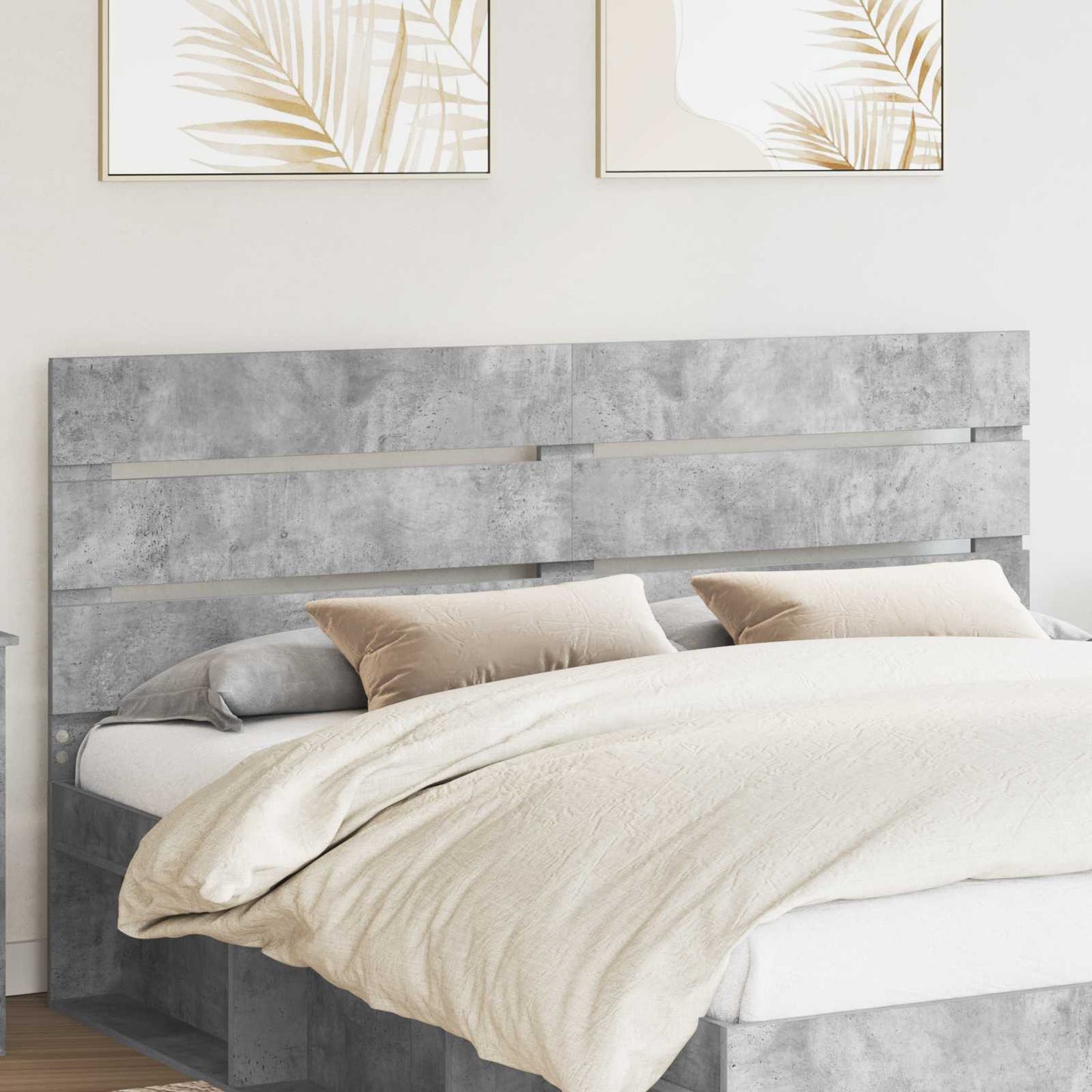 vidaXL Headboard Concrete Grey Engineered Wood