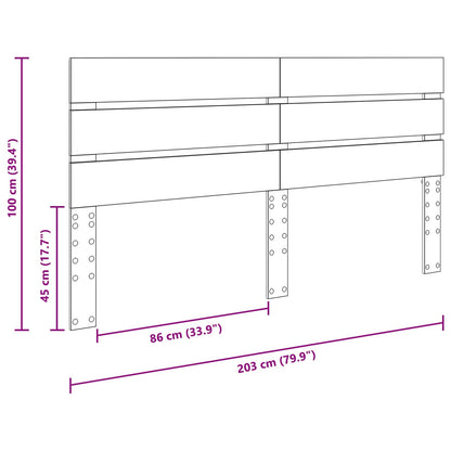 vidaXL Headboard Old Wood Engineered Wood