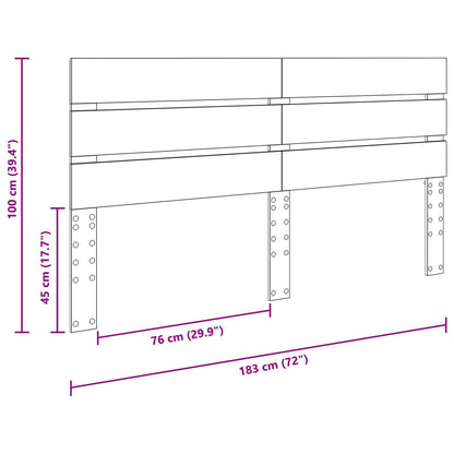 vidaXL Headboard Grey Sonoma Engineered Wood