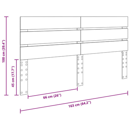 vidaXL Headboard White Engineered Wood