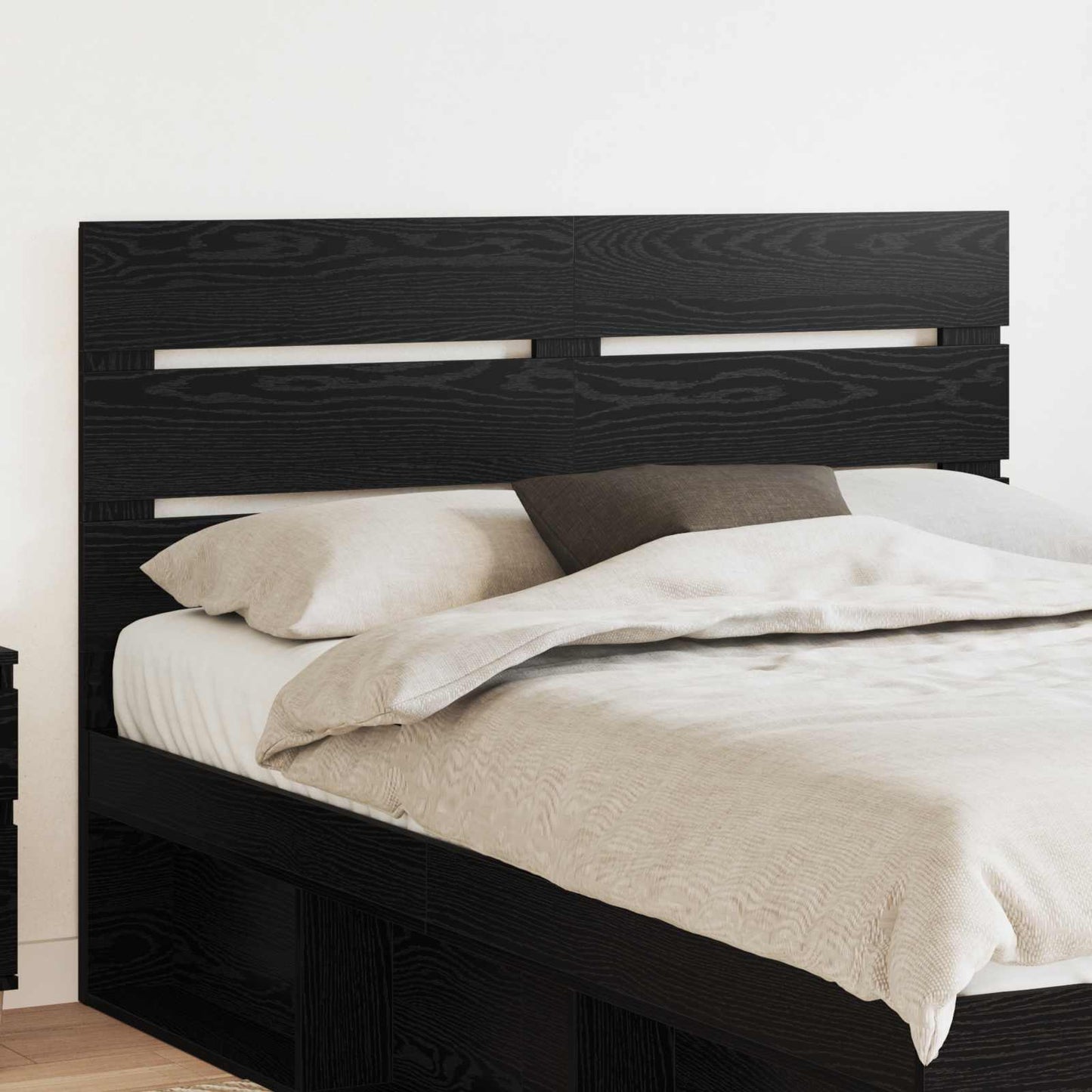 vidaXL Headboard Black Oak Engineered Wood