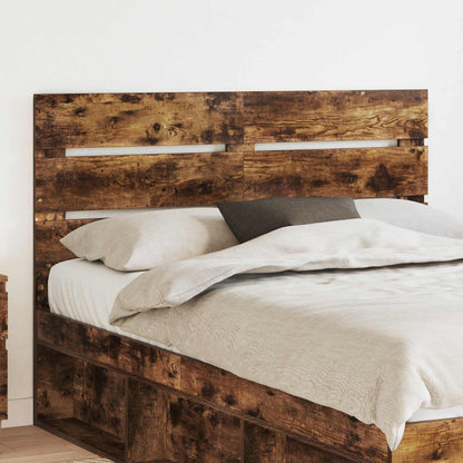 vidaXL Headboard Smoked Oak Engineered Wood