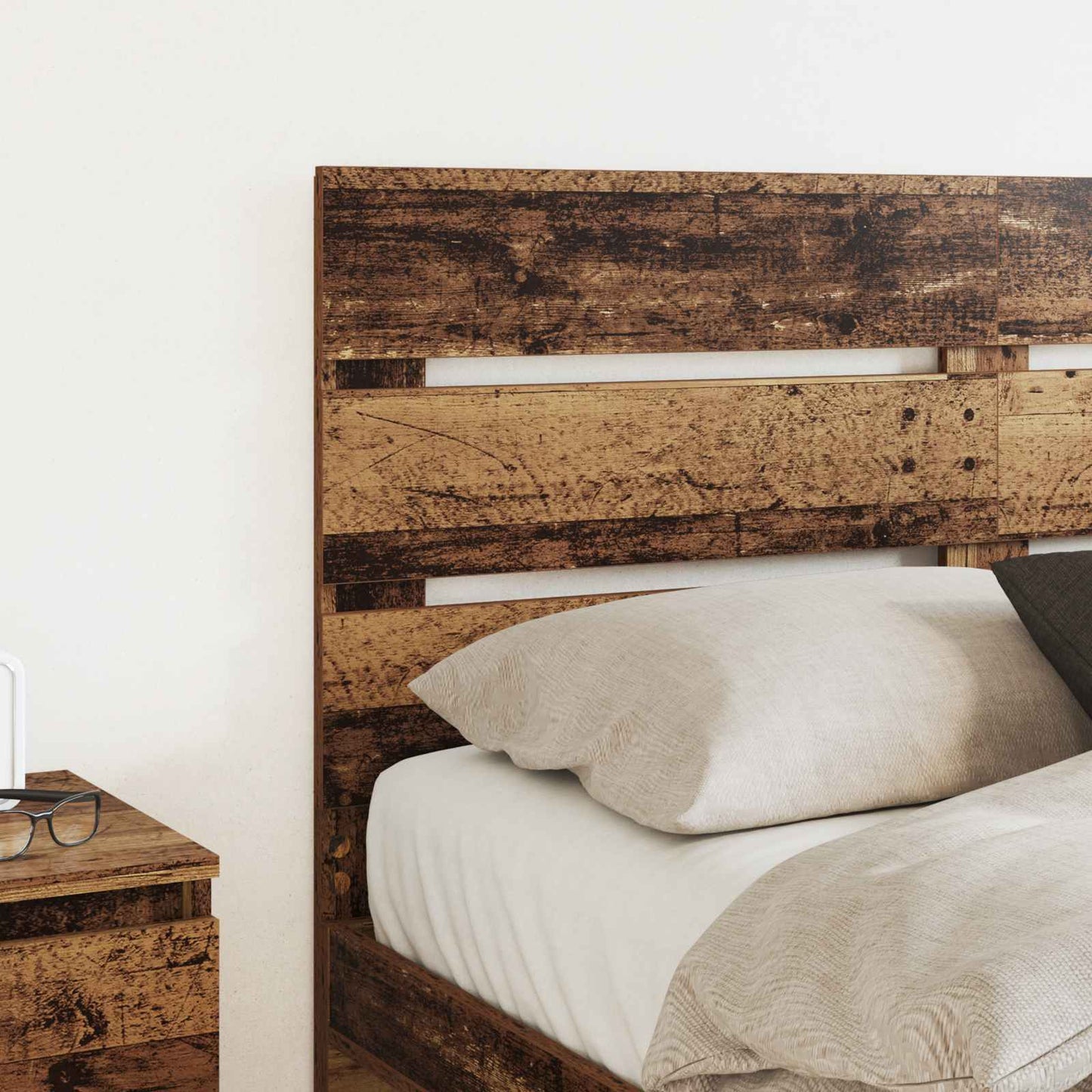 vidaXL Headboard Old Wood Engineered Wood