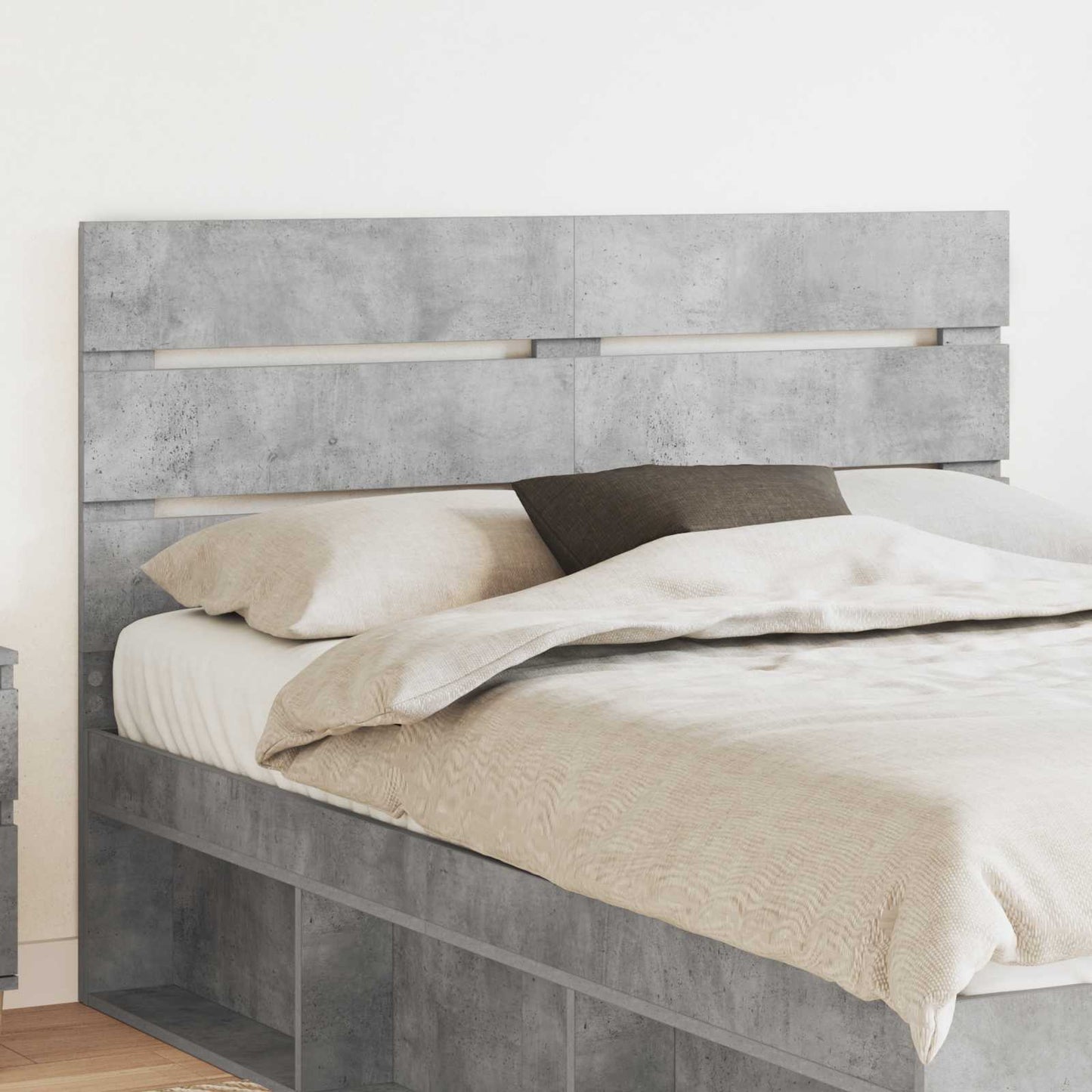 vidaXL Headboard Concrete Grey Engineered Wood