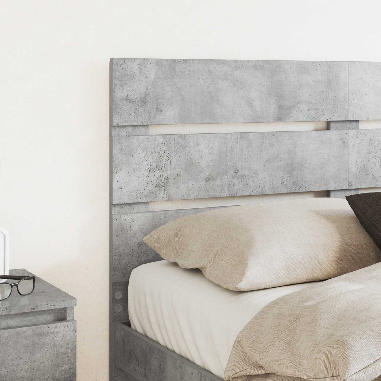 vidaXL Headboard Concrete Grey Engineered Wood