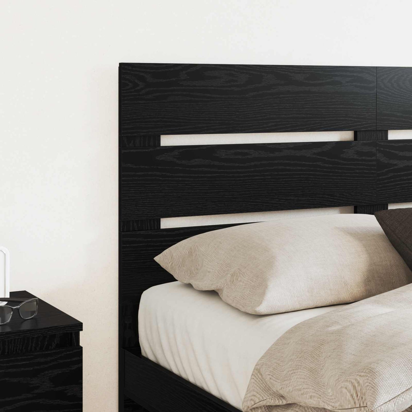 vidaXL Headboard Black Oak Engineered Wood