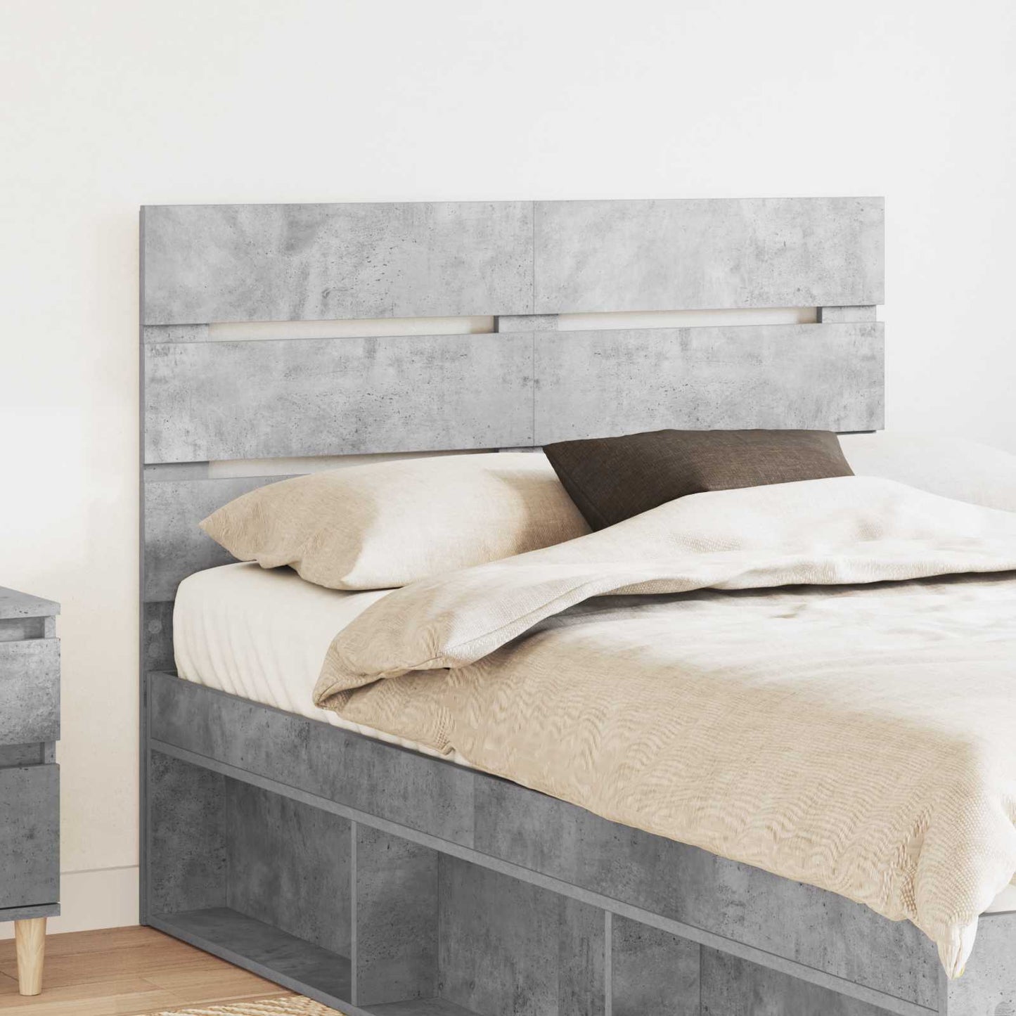 vidaXL Headboard Concrete Grey Engineered Wood