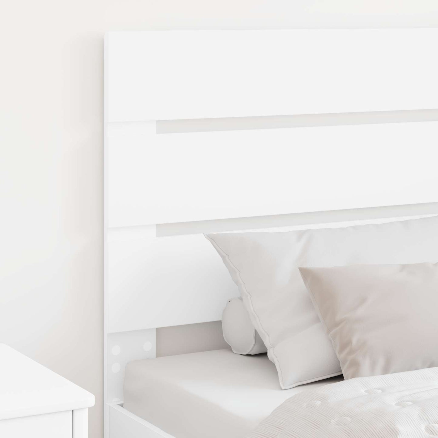 vidaXL Headboard White Engineered Wood
