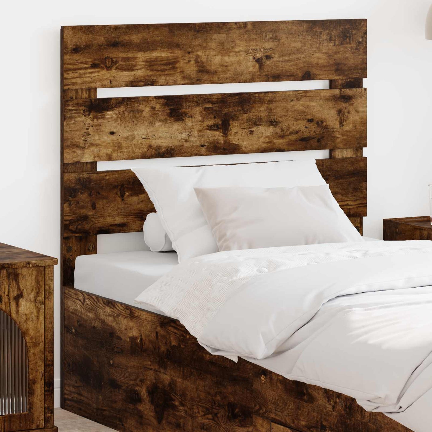 vidaXL Headboard Smoked Oak Engineered Wood