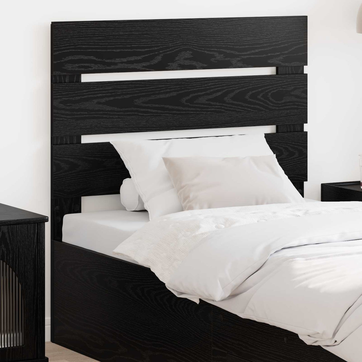 vidaXL Headboard Black Oak Engineered Wood