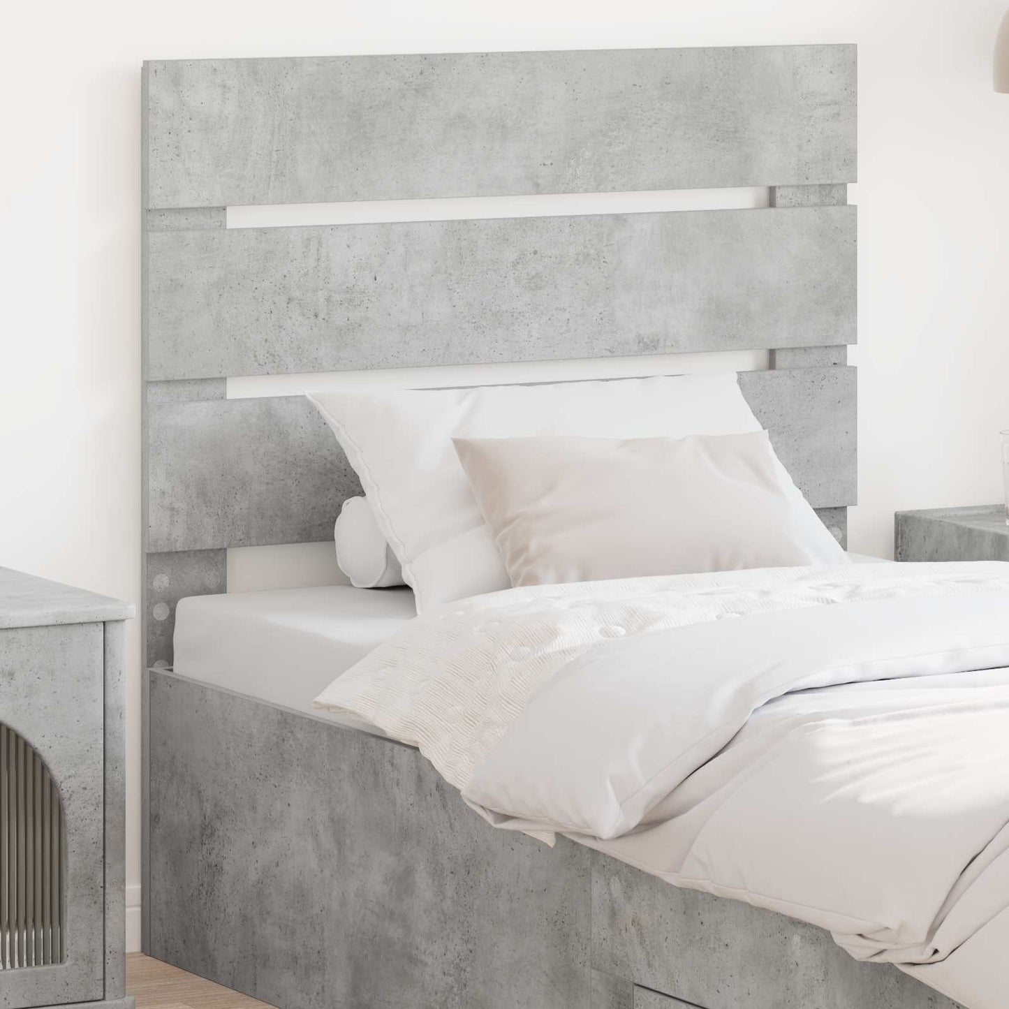 vidaXL Headboard Concrete Grey Engineered Wood