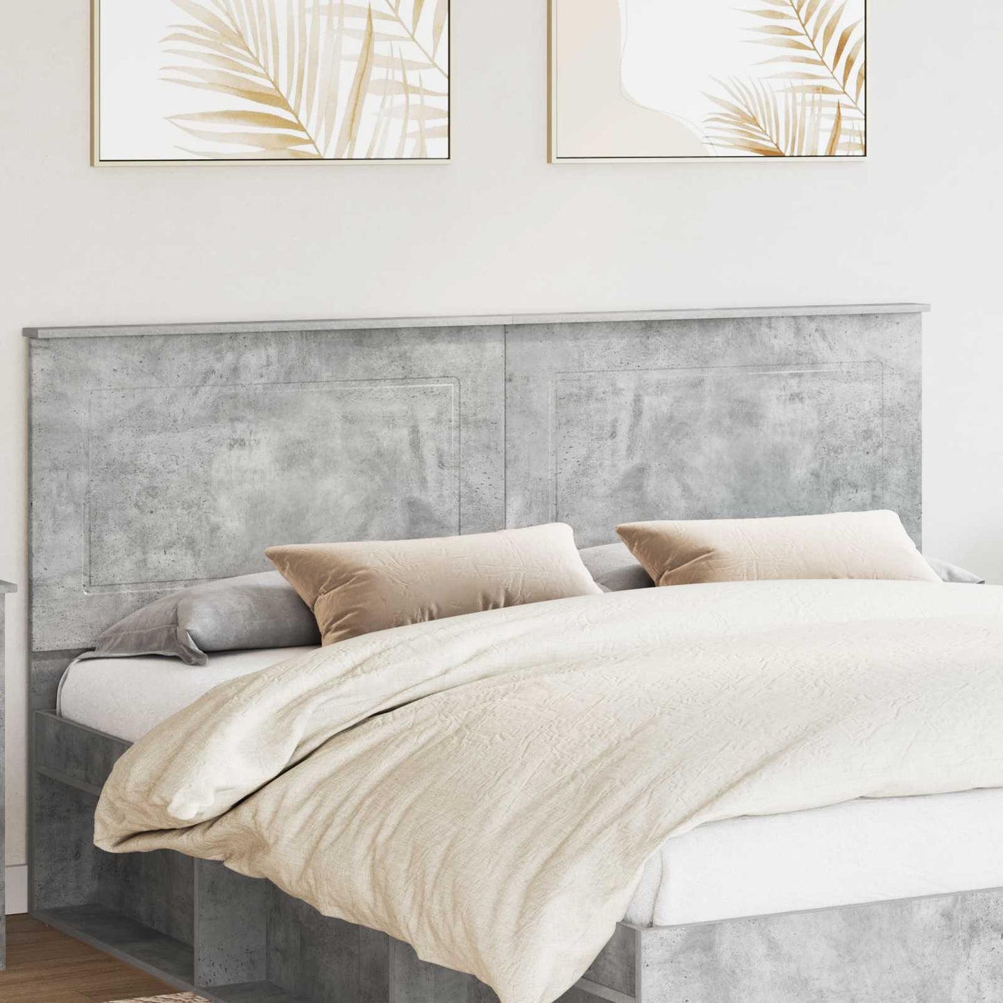 vidaXL Headboard Concrete Grey 100 cm Engineered Wood