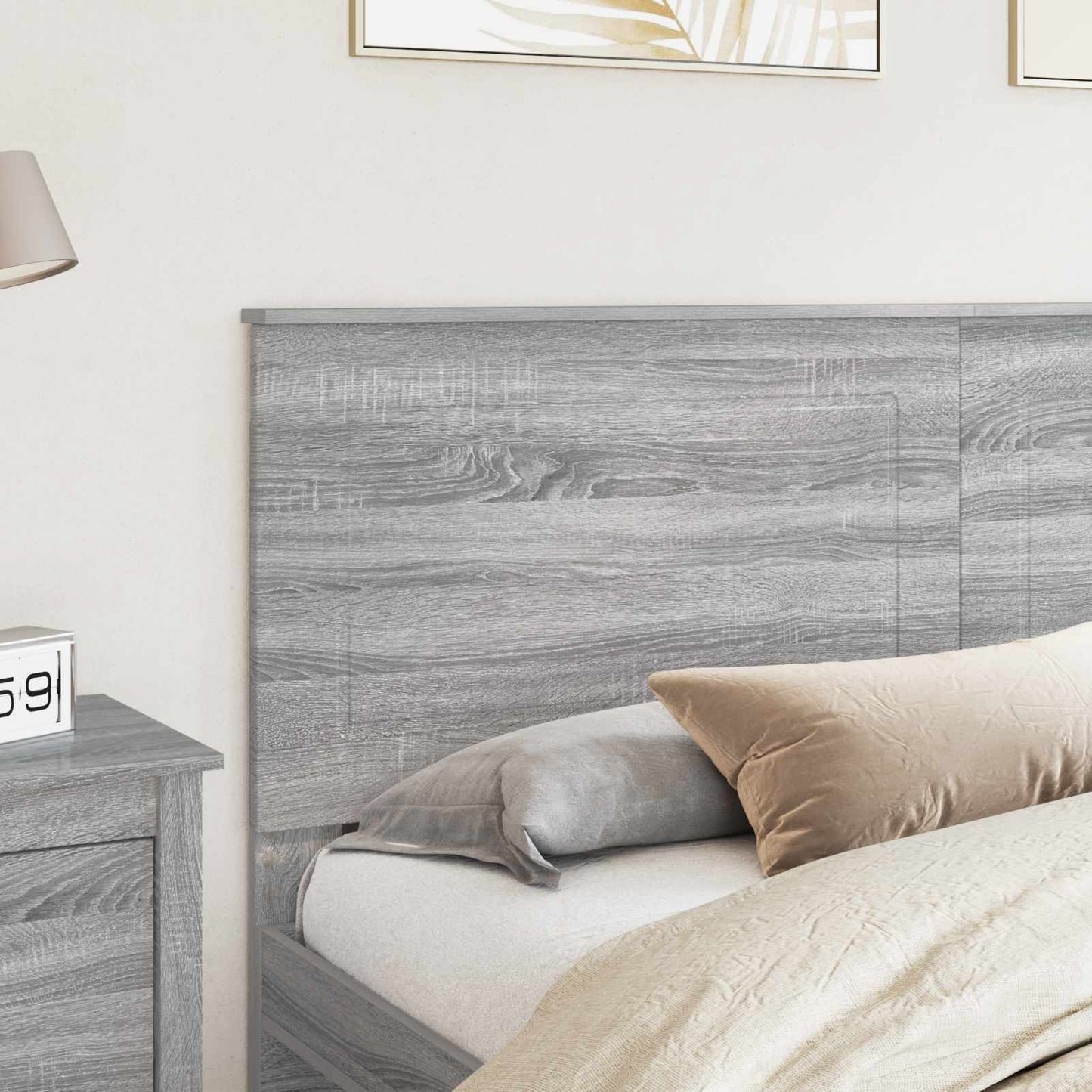 vidaXL Headboard Grey Sonoma 100 cm Engineered Wood