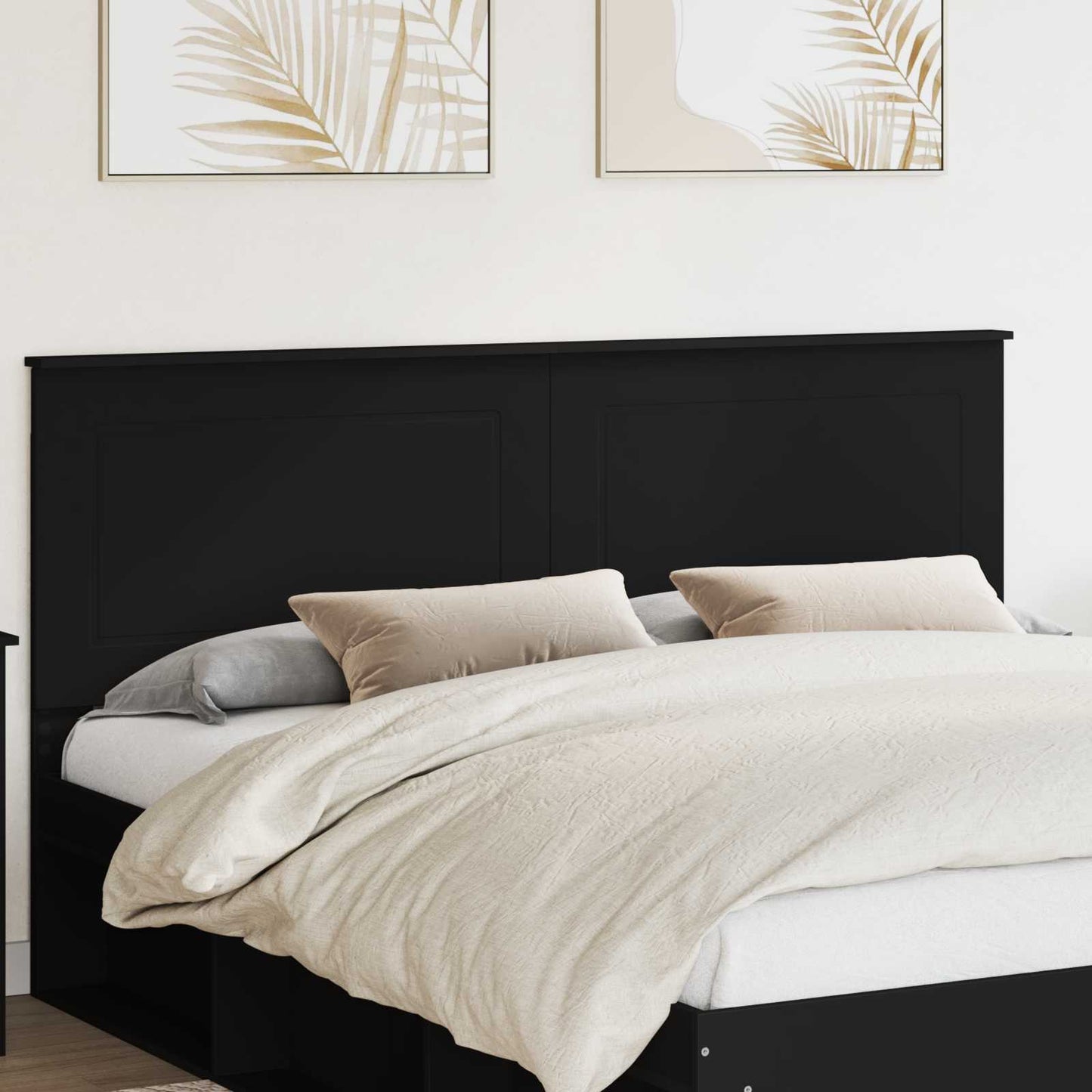 vidaXL Headboard Black Oak 100 cm Engineered Wood