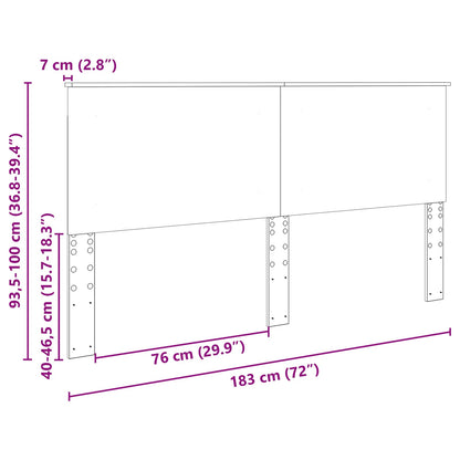 vidaXL Headboard Grey Sonoma 100 cm Engineered Wood