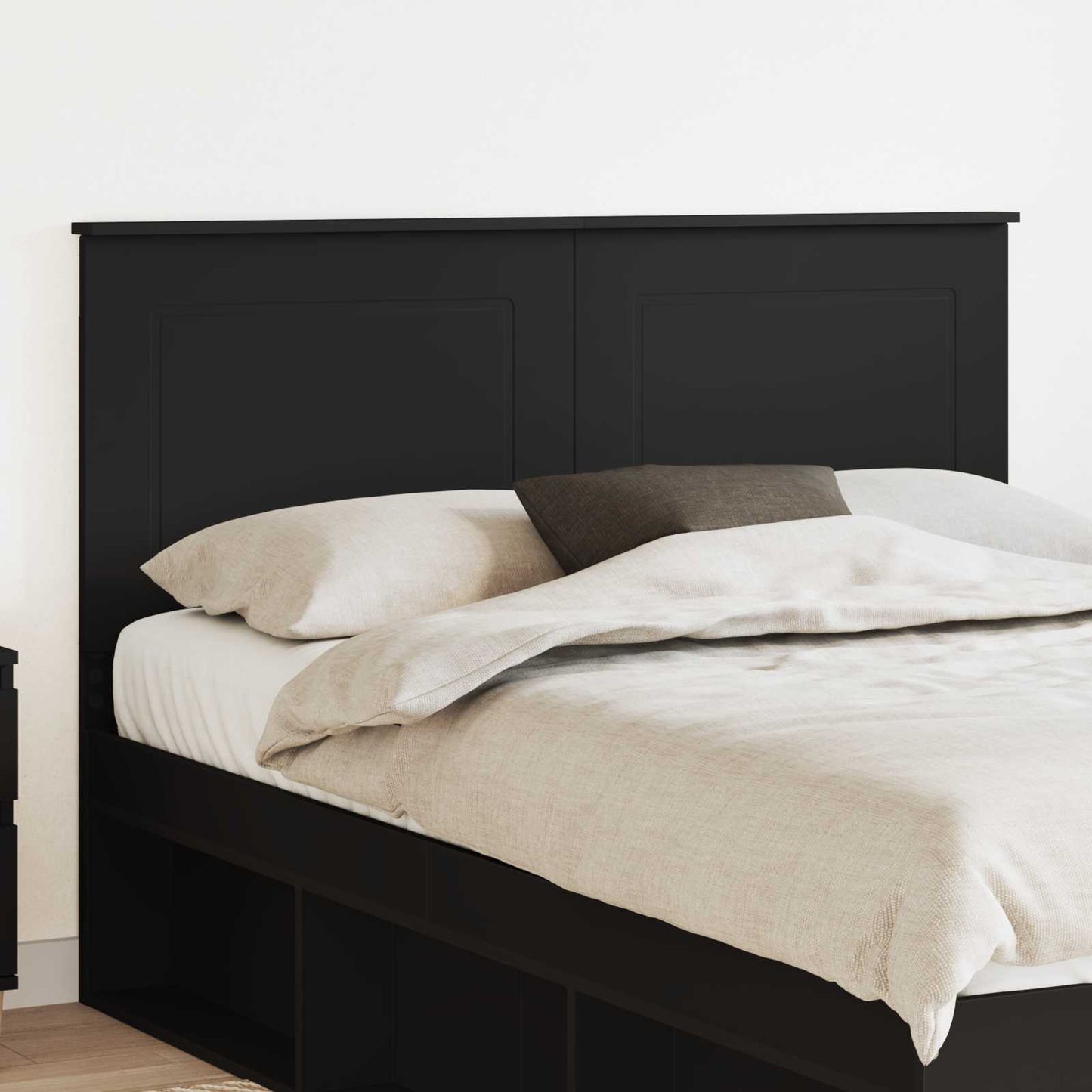 vidaXL Headboard Black Oak 100 cm Engineered Wood