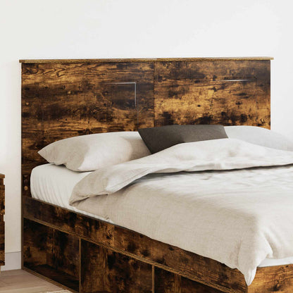 vidaXL Headboard Smoked Oak 100 cm Engineered Wood