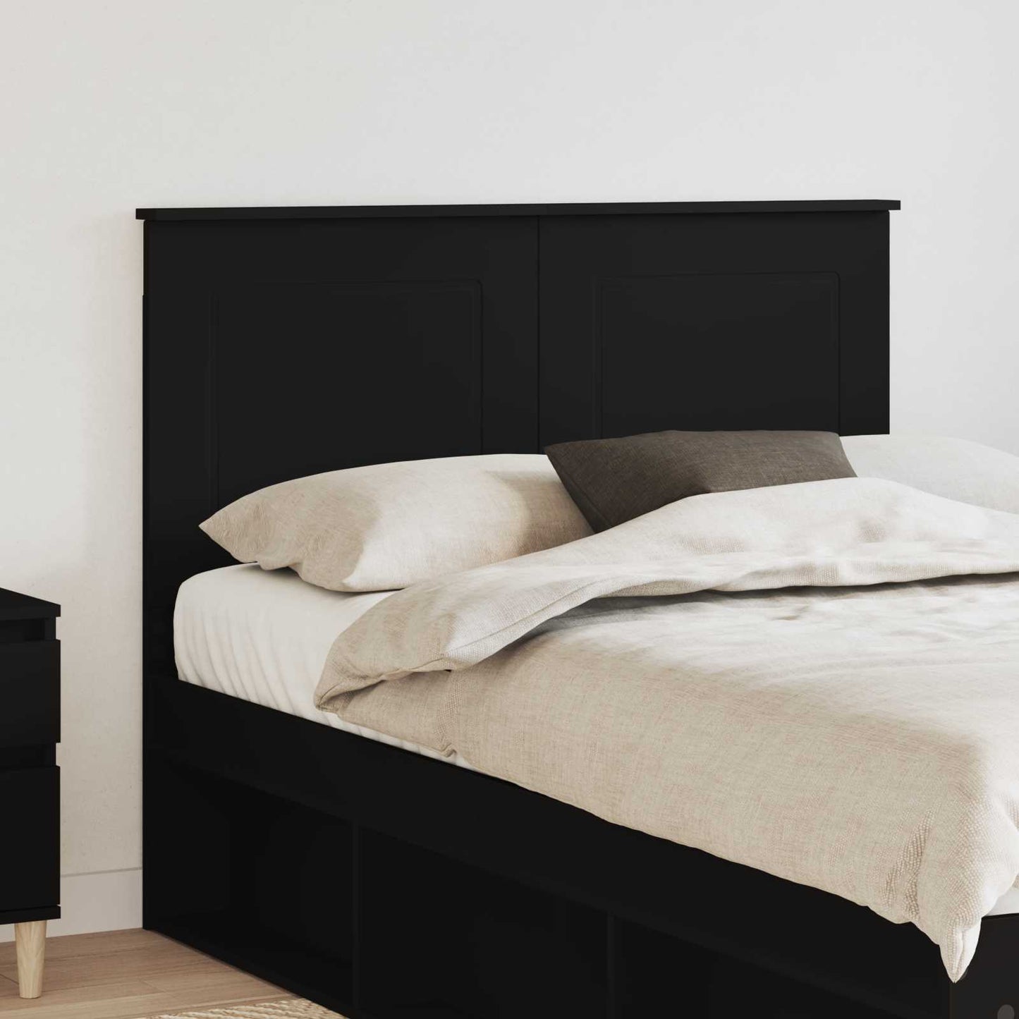 vidaXL Headboard Black Oak 100 cm Engineered Wood