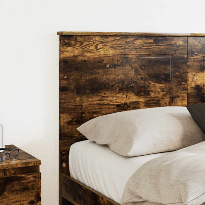 vidaXL Headboard Smoked Oak 100 cm Engineered Wood