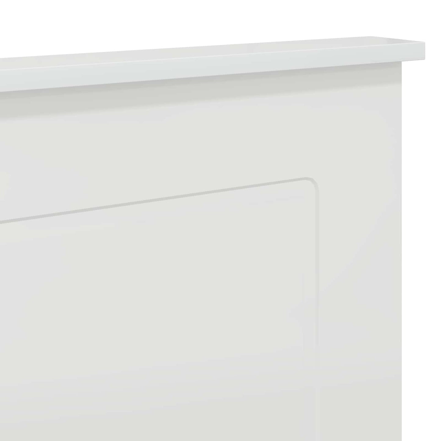 vidaXL Headboard Gloss White 100 cm Engineered Wood